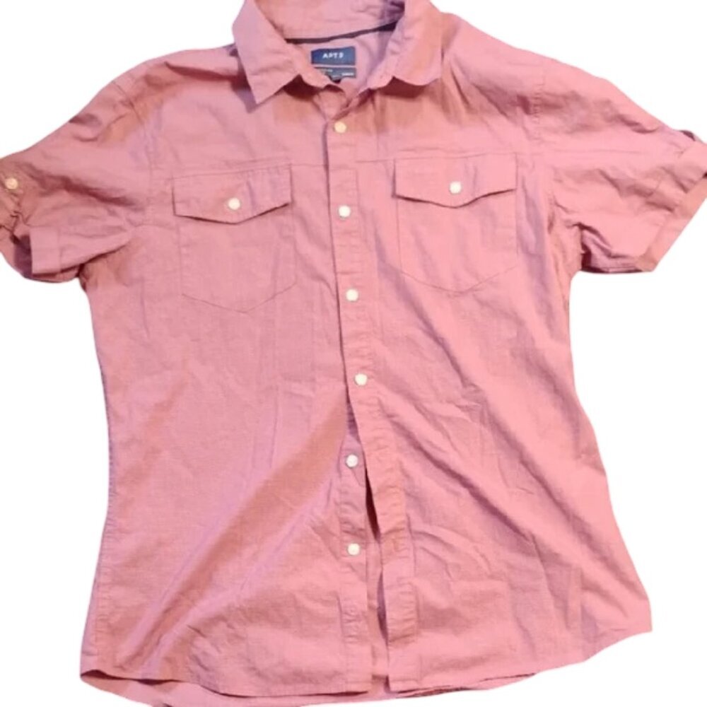 Apt. 9 Men's Casual Button Down Shirt in Light Pink